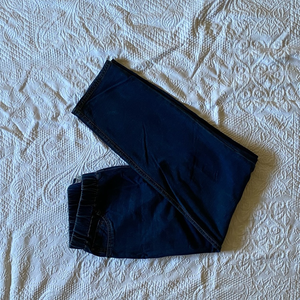 Plus Size Pull On Stretch Dark Wash Jeans